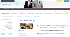 Desktop Screenshot of cybina.garnitury-weselne.pl