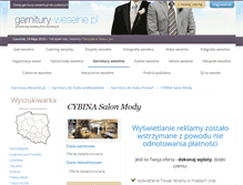 Tablet Screenshot of cybina.garnitury-weselne.pl